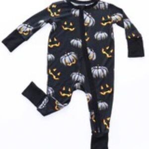 Little snuggles bamboo fright night zippy romper